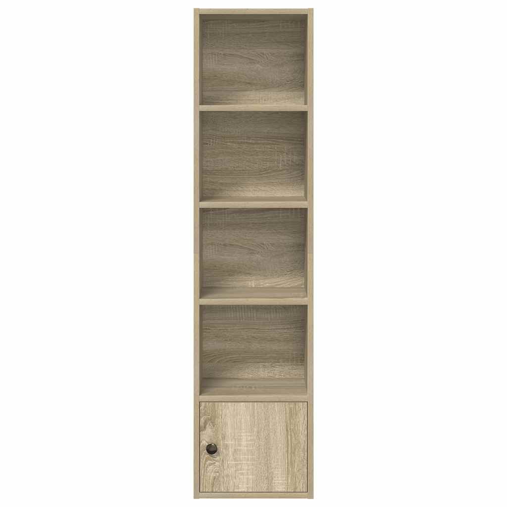 Bookcase, sonoma oak, 31x24x127 cm, processed wood