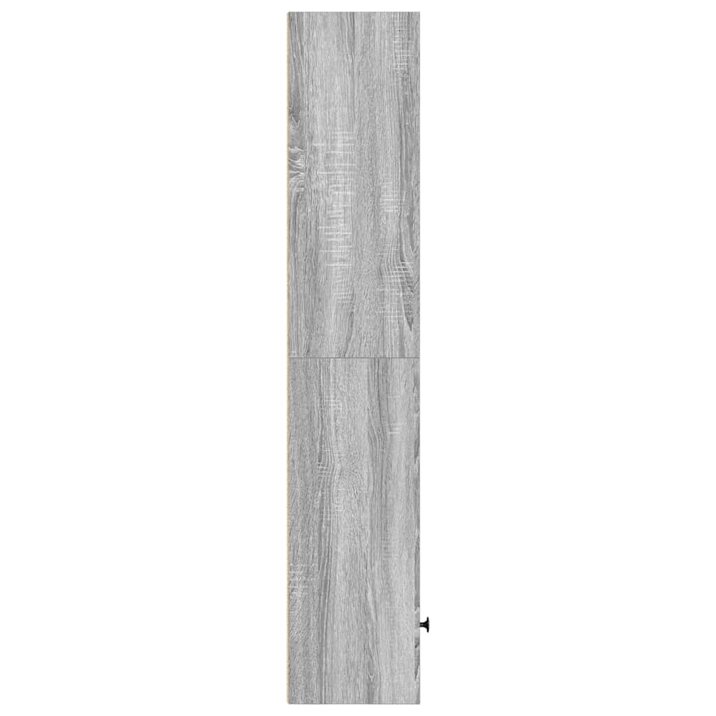 Bookcase, sonoma grey, 31x24x127 cm, engineered wood