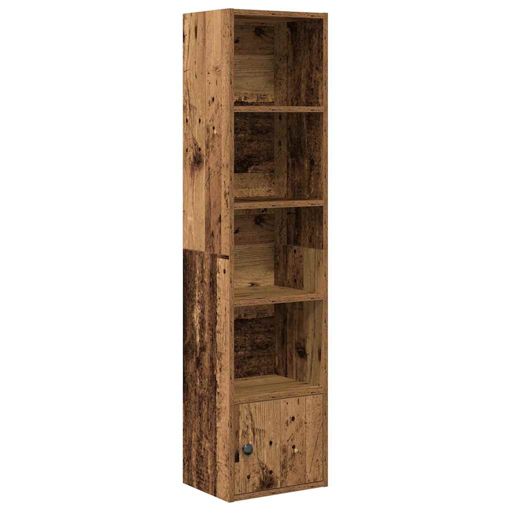 Bookcase, old wood, 31x24x127 cm, processed wood