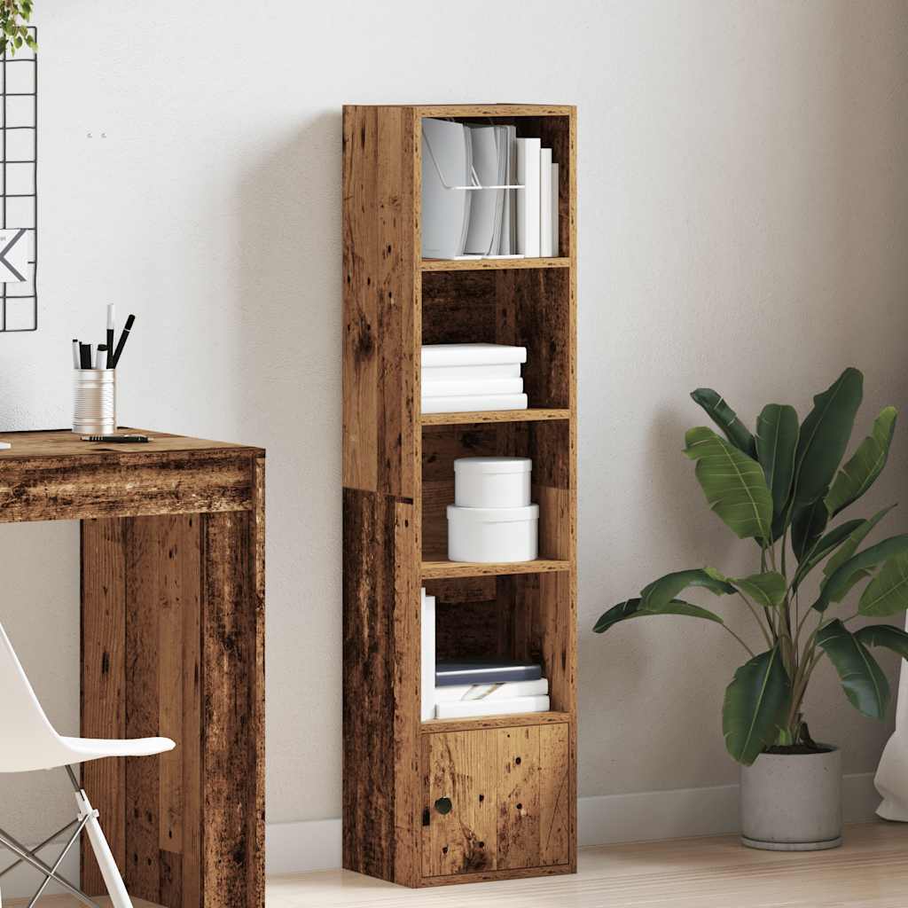 Bookcase, old wood, 31x24x127 cm, processed wood