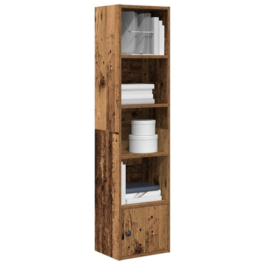 Bookcase, old wood, 31x24x127 cm, processed wood