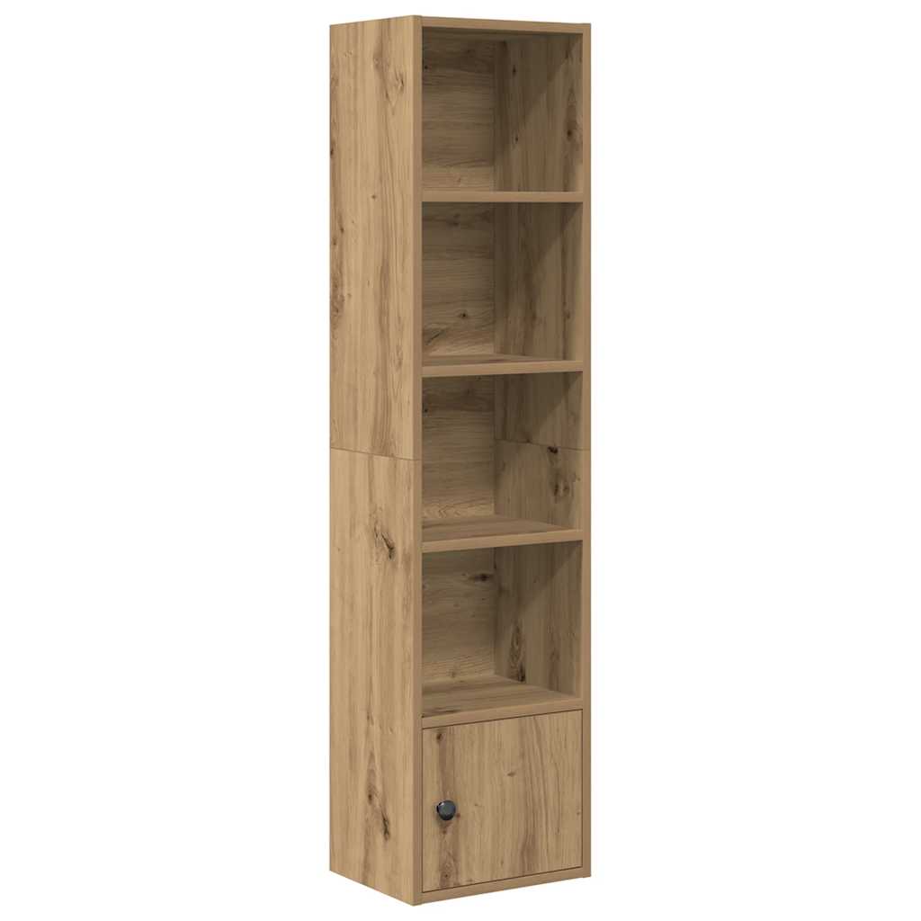 Bookcase, handcrafted oak, 31x24x127 cm, processed wood