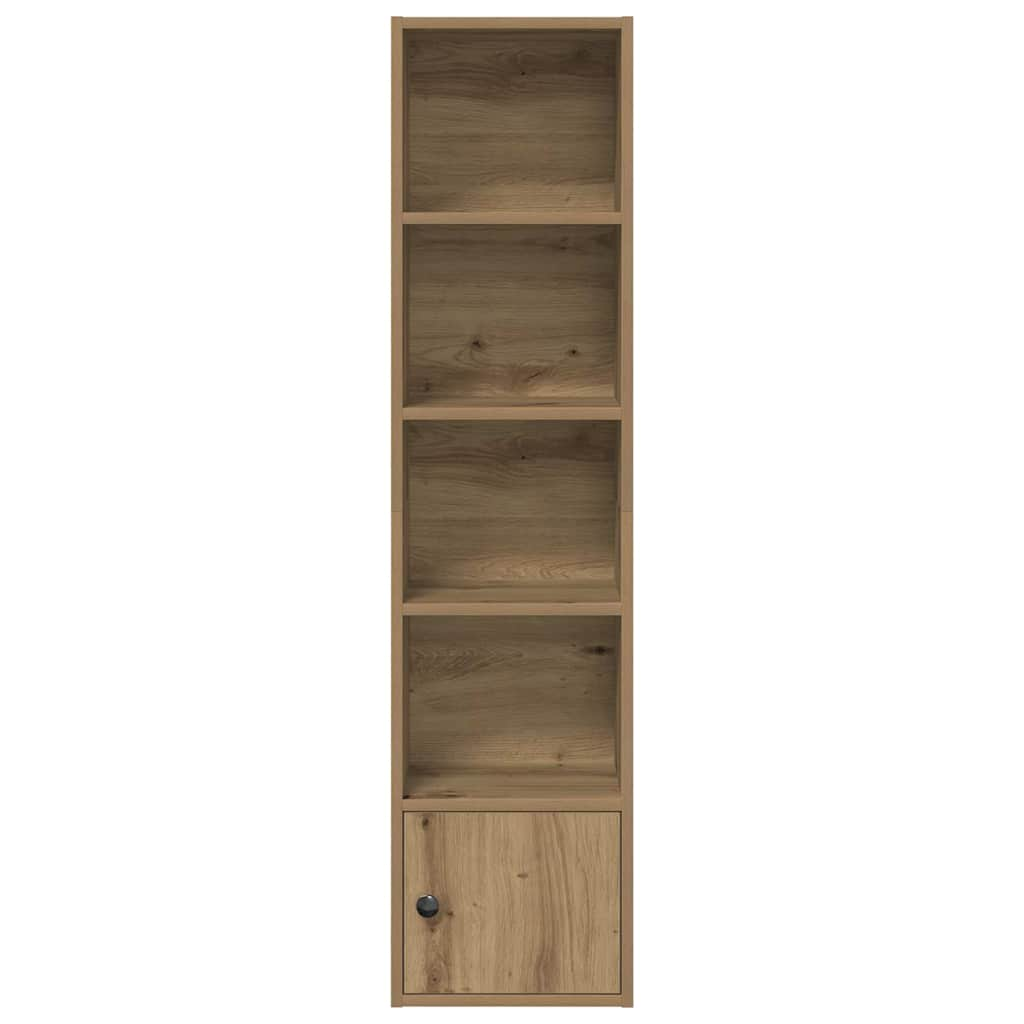 Bookcase, handcrafted oak, 31x24x127 cm, processed wood