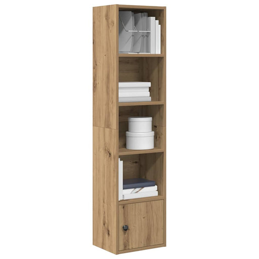 Bookcase, handcrafted oak, 31x24x127 cm, processed wood