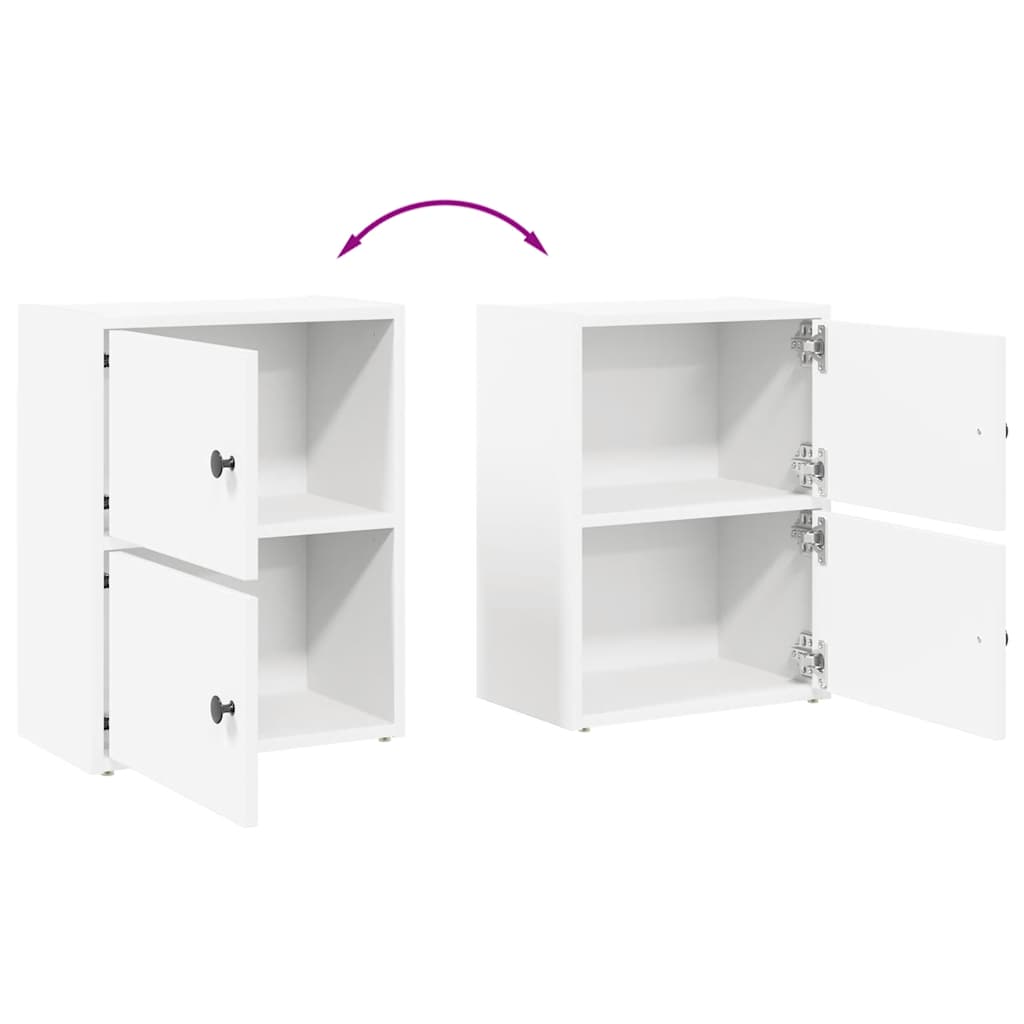 Bookcase, white, 40x24x52 cm, processed wood