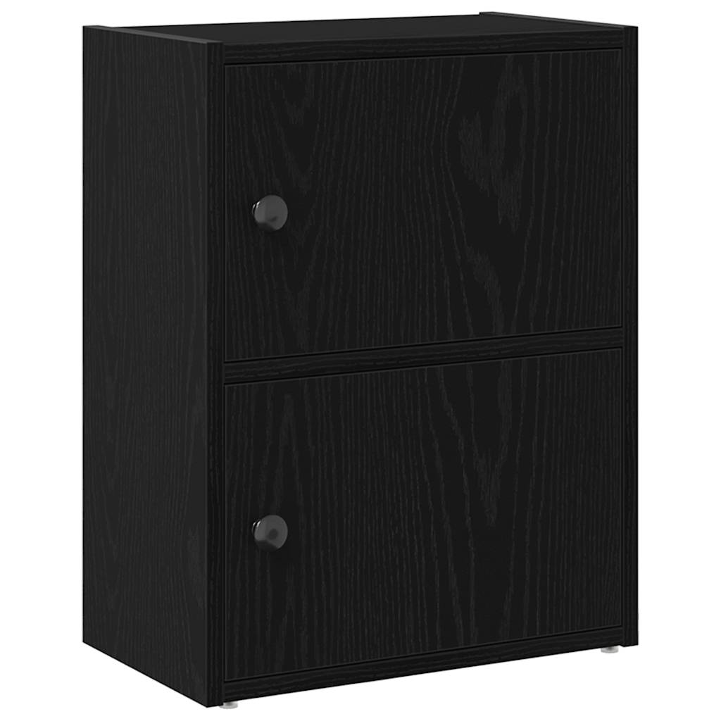 Bookcase Black Oak 40x24x52 cm Processed wood