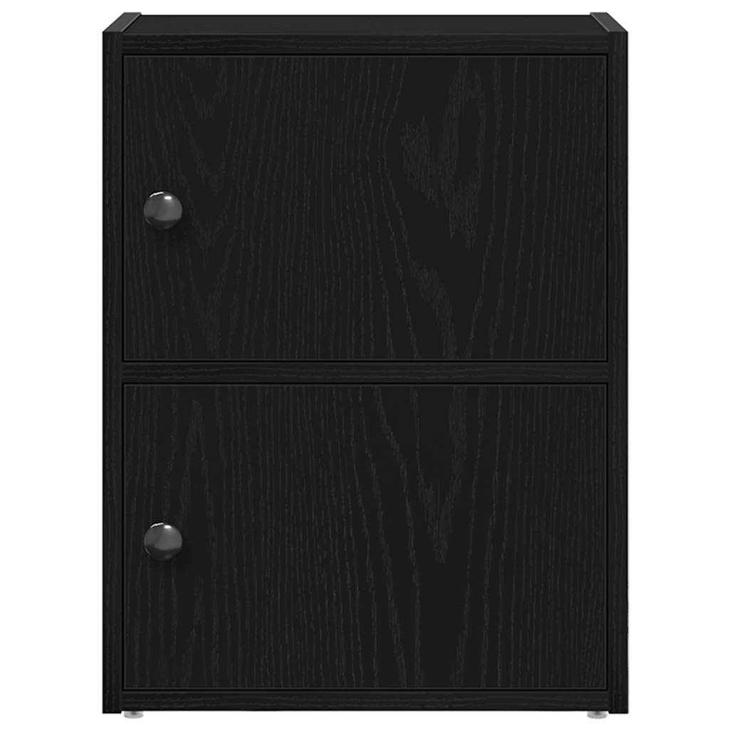 Bookcase Black Oak 40x24x52 cm Processed wood