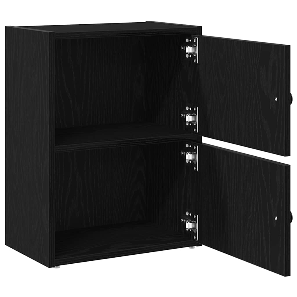 Bookcase Black Oak 40x24x52 cm Processed wood