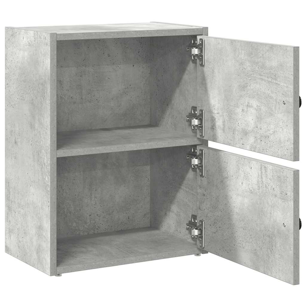 Bookcase, concrete gray, 40x24x52 cm, processed wood