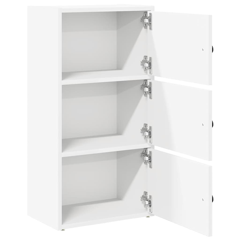 Bookcase, white, 40x24x77 cm, processed wood