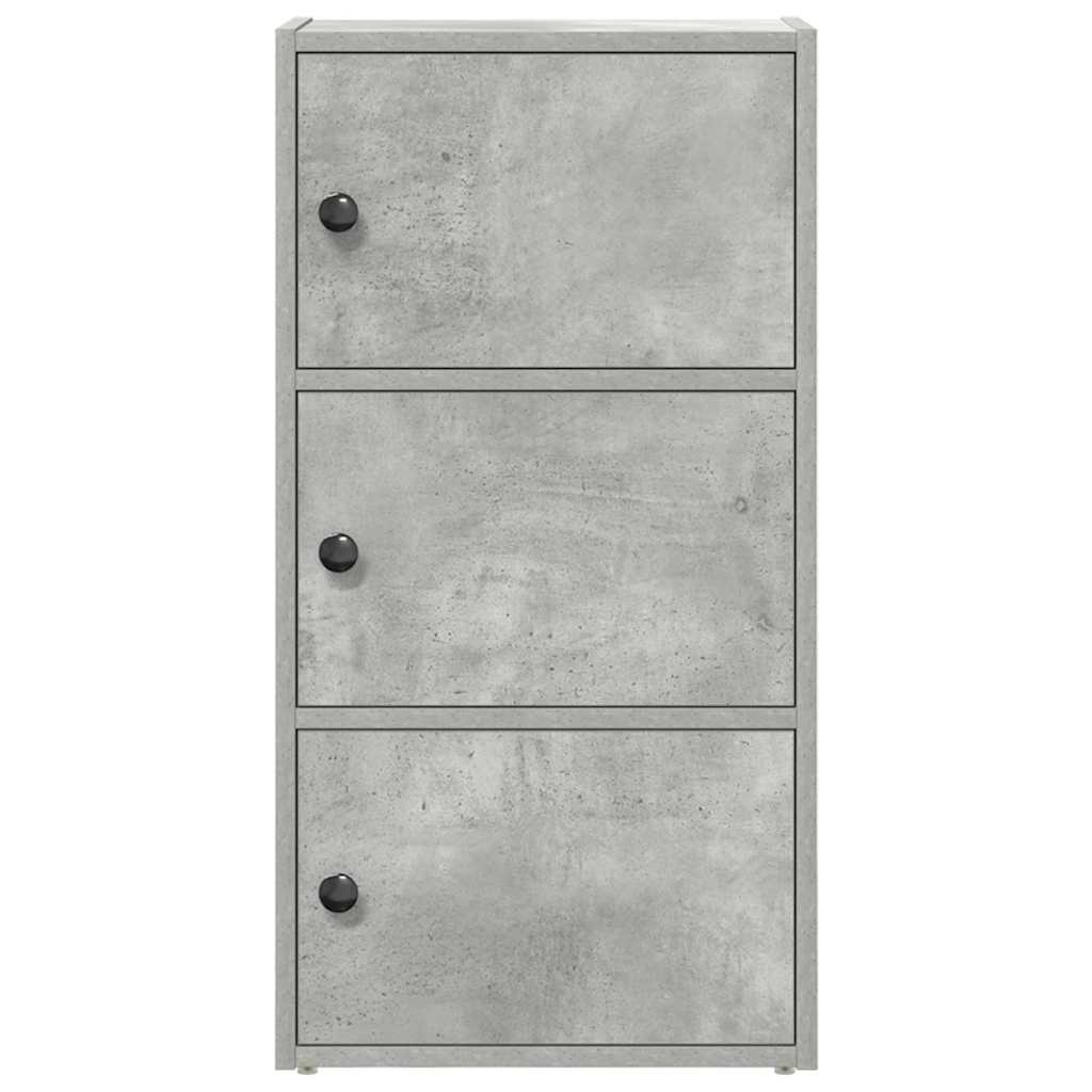 Bookcase, concrete grey, 40x24x77 cm, processed wood