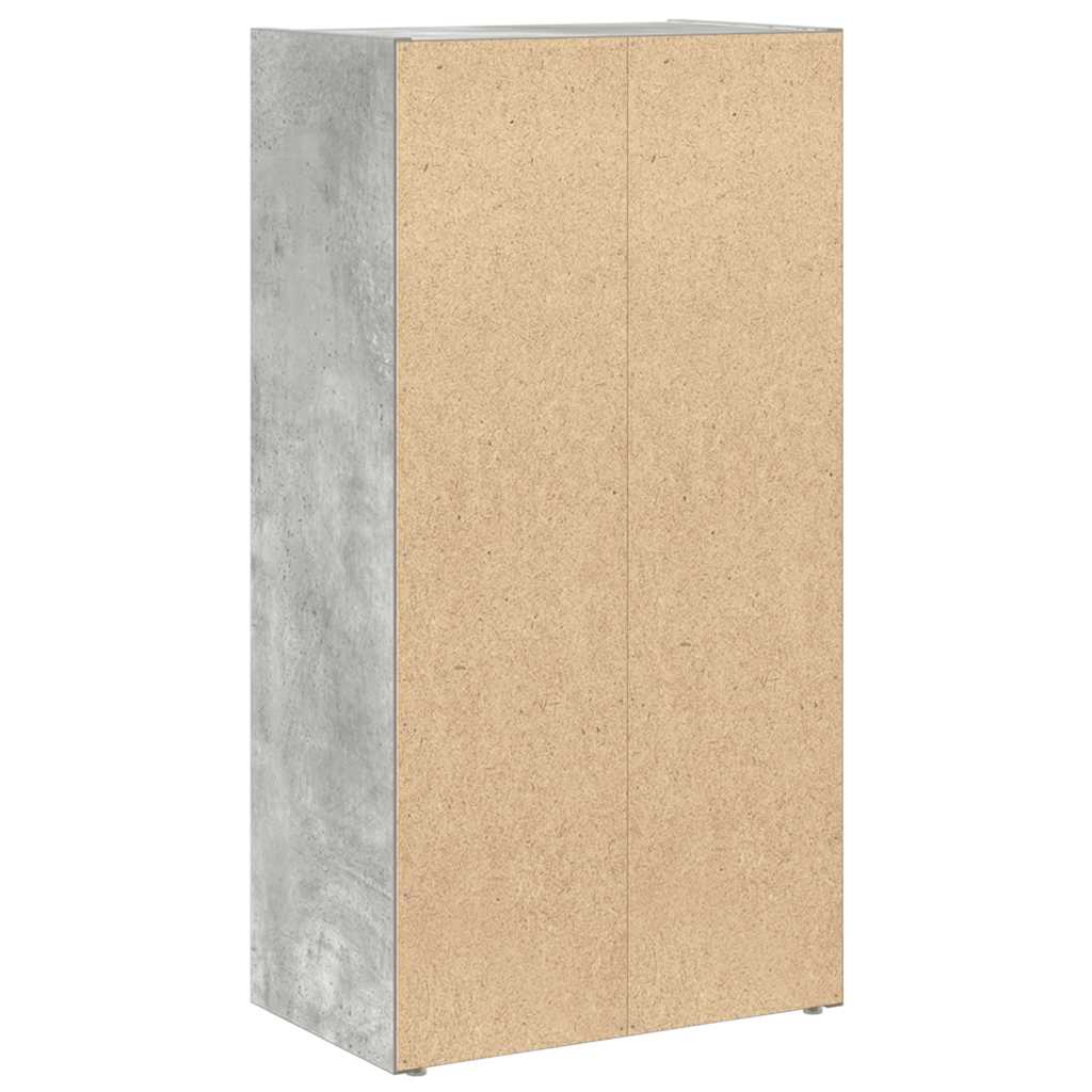 Bookcase, concrete grey, 40x24x77 cm, processed wood