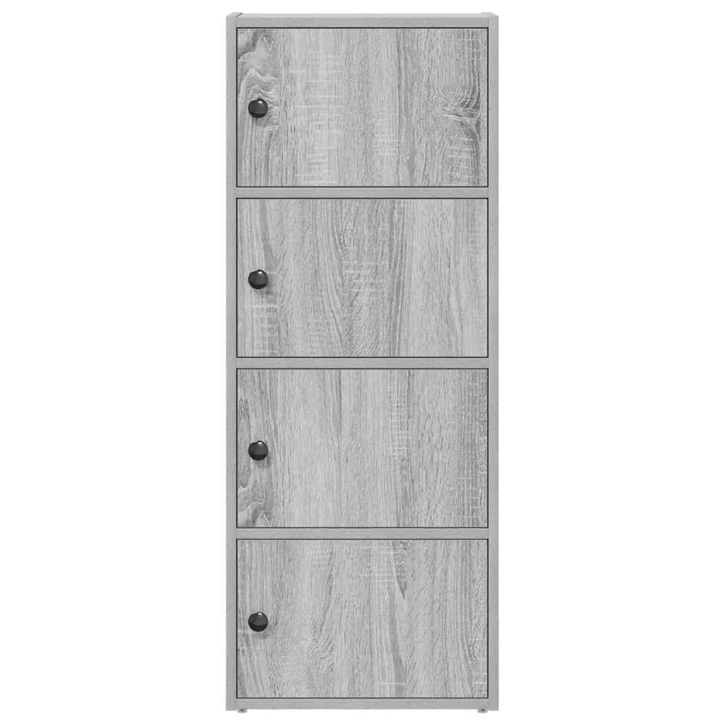 Bookcase, sonoma grey, 40x24x102 cm, engineered wood