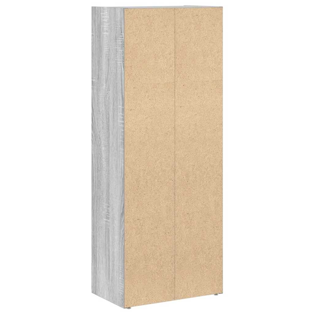 Bookcase, sonoma grey, 40x24x102 cm, engineered wood