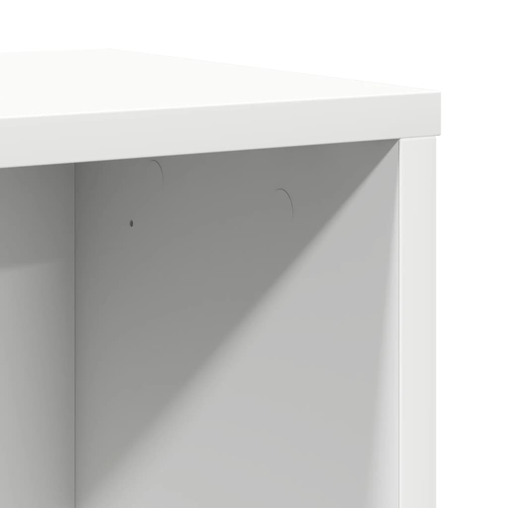 Bookcase, white, 60x24x76.5 cm, processed wood