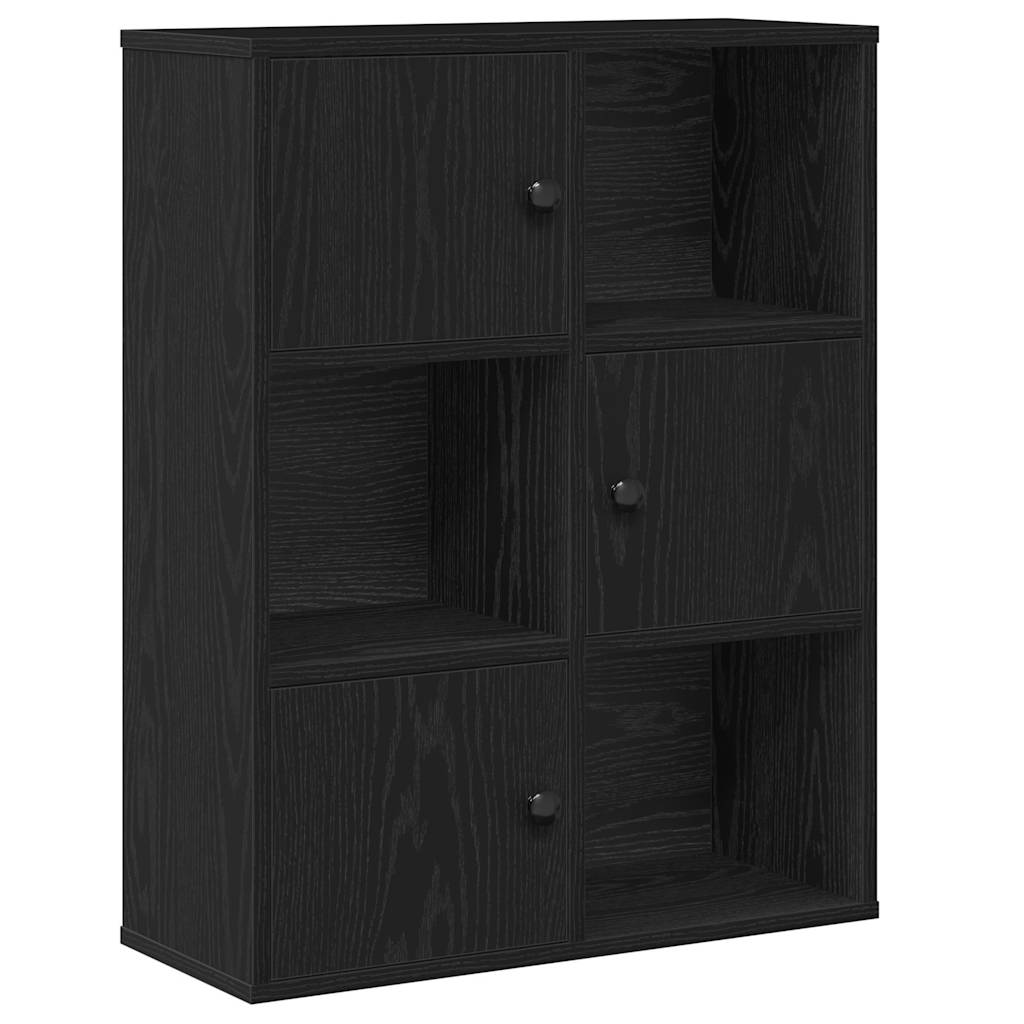 Bibliotecă Stejar negru 60x24x76,5 cm Lemn prelucrat