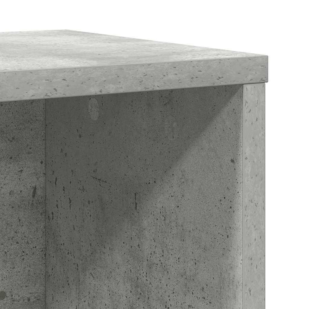 Bookcase, concrete gray, 60x24x76.5 cm, processed wood