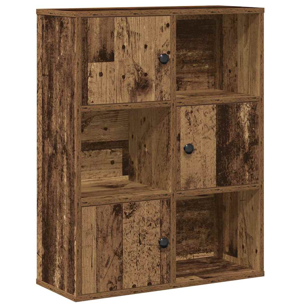 Bookcase, old wood, 60x24x76.5 cm, processed wood