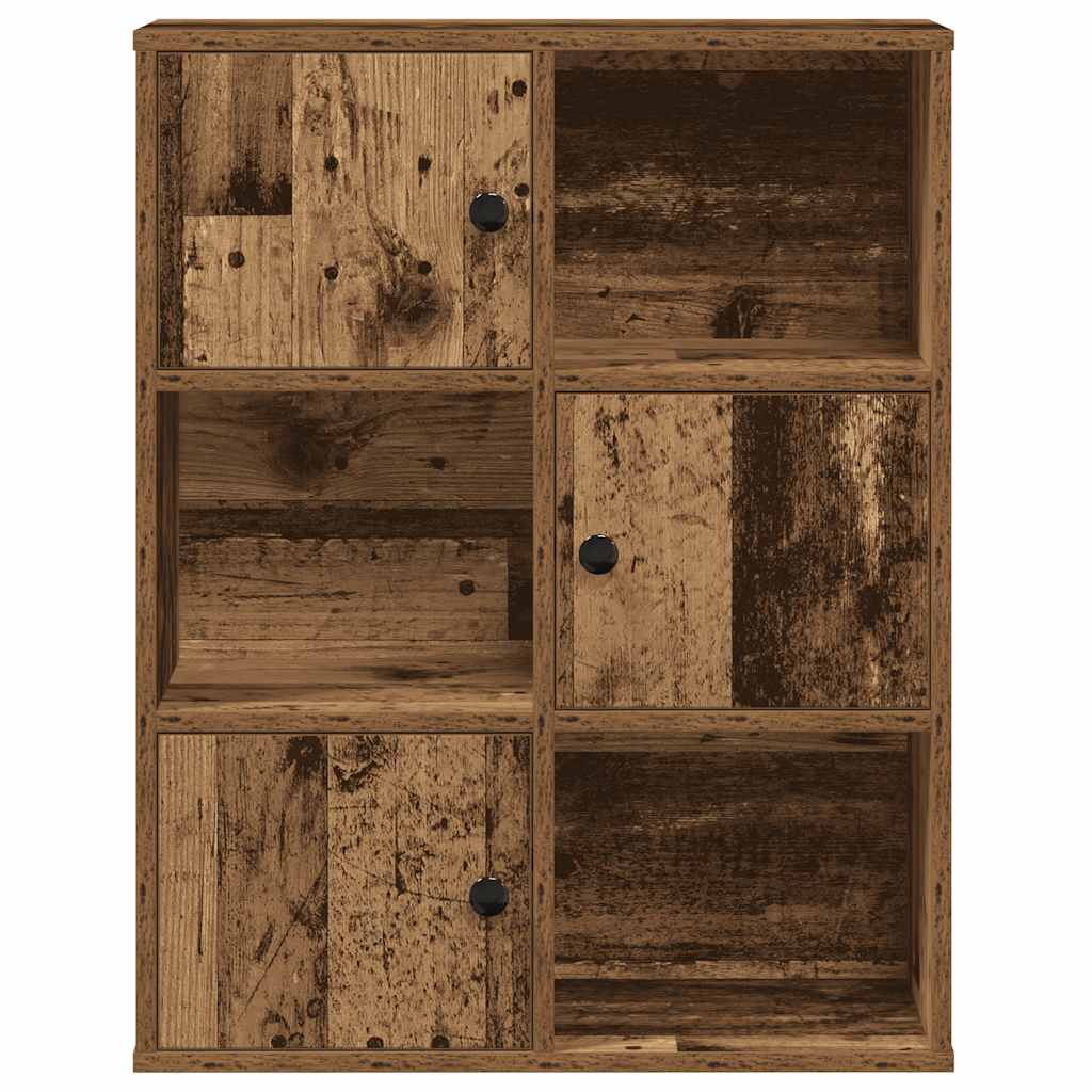 Bookcase, old wood, 60x24x76.5 cm, processed wood