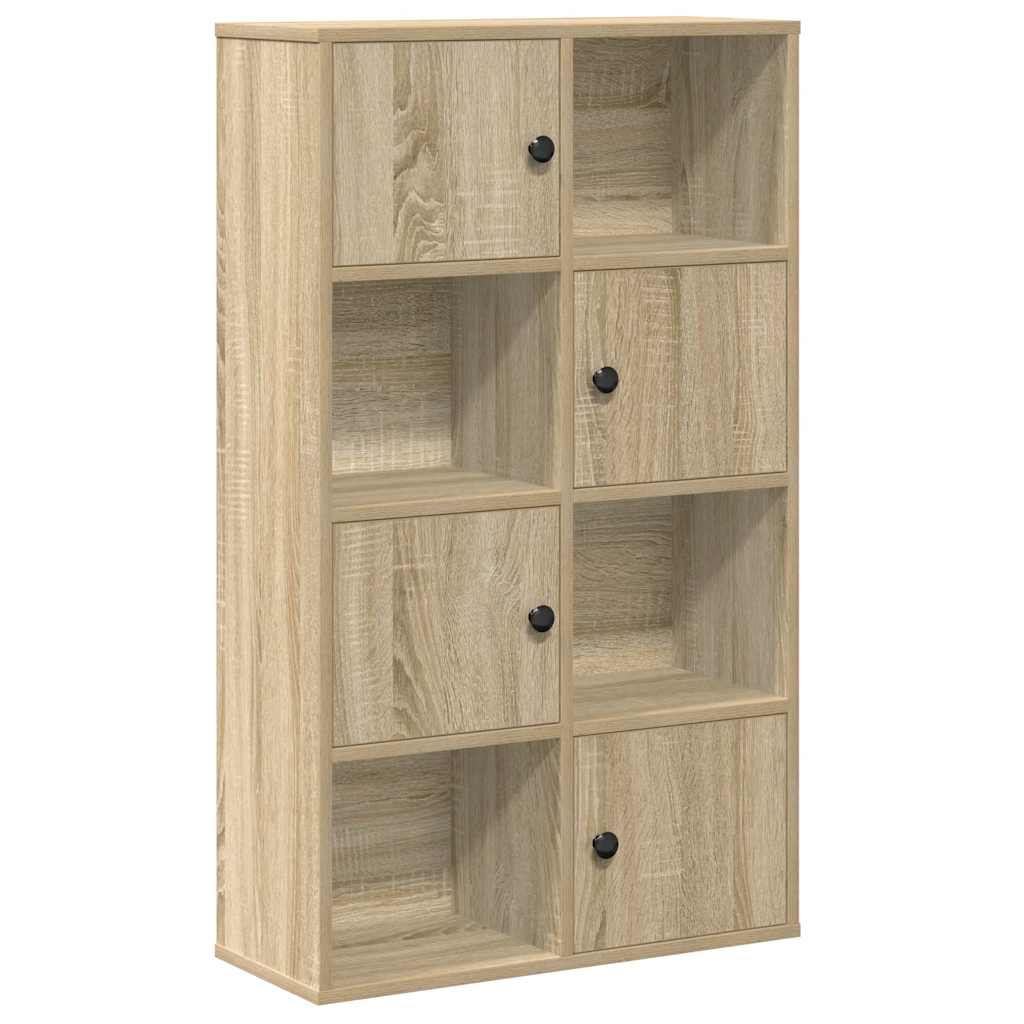 Bookcase, sonoma oak, 60x24x101.5 cm, processed wood