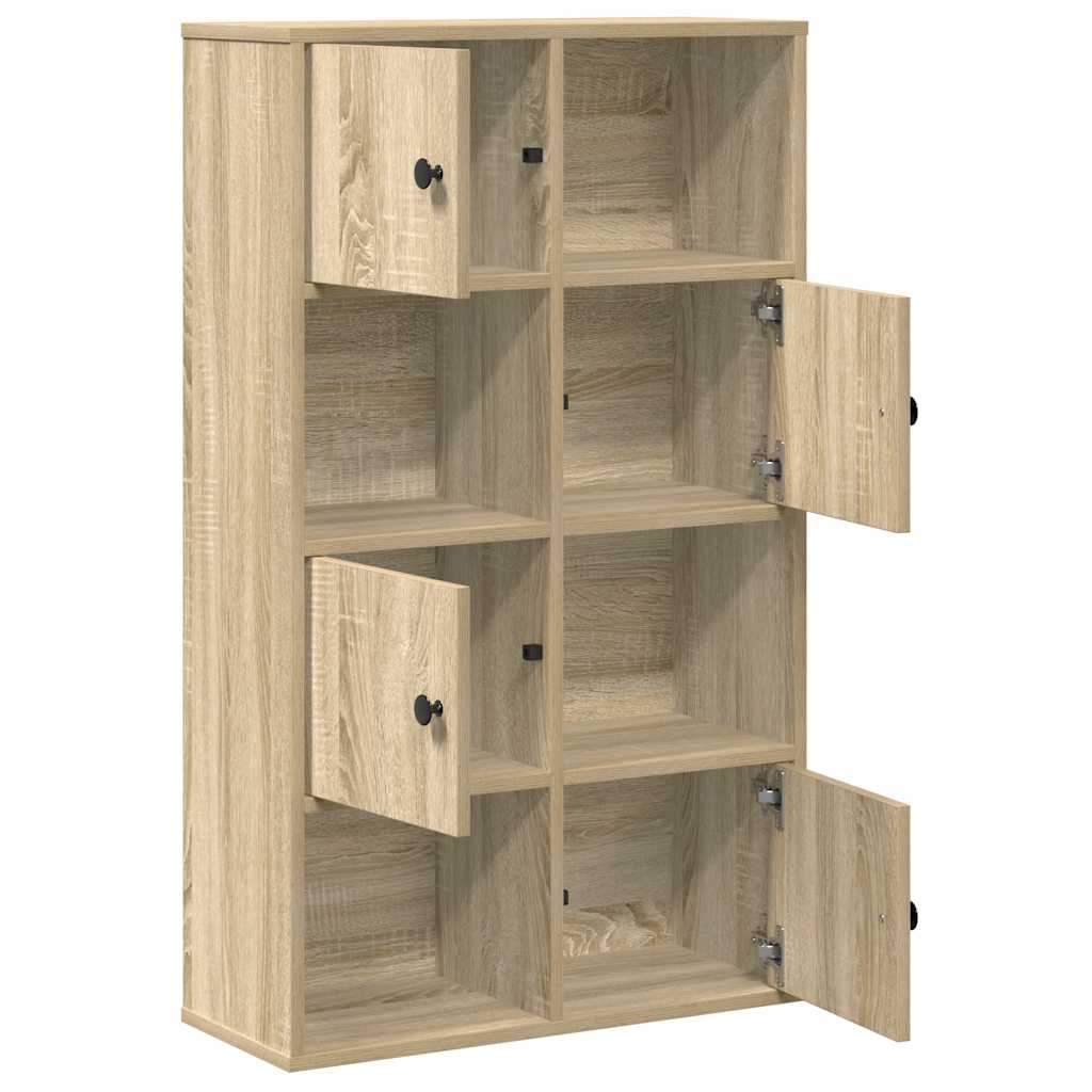 Bookcase, sonoma oak, 60x24x101.5 cm, processed wood