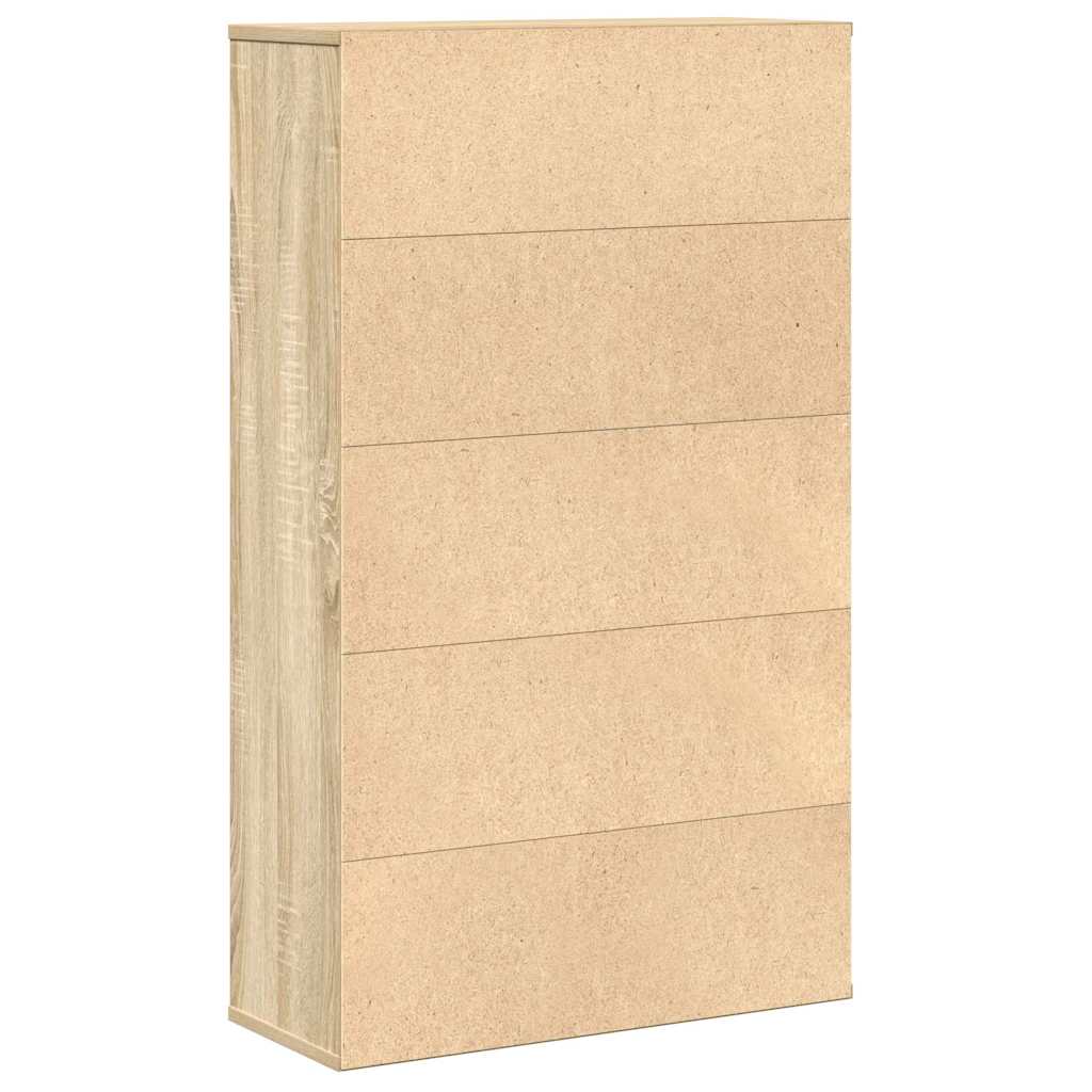 Bibliotecă, stejar sonoma, 60x24x101,5 cm, lemn prelucrat