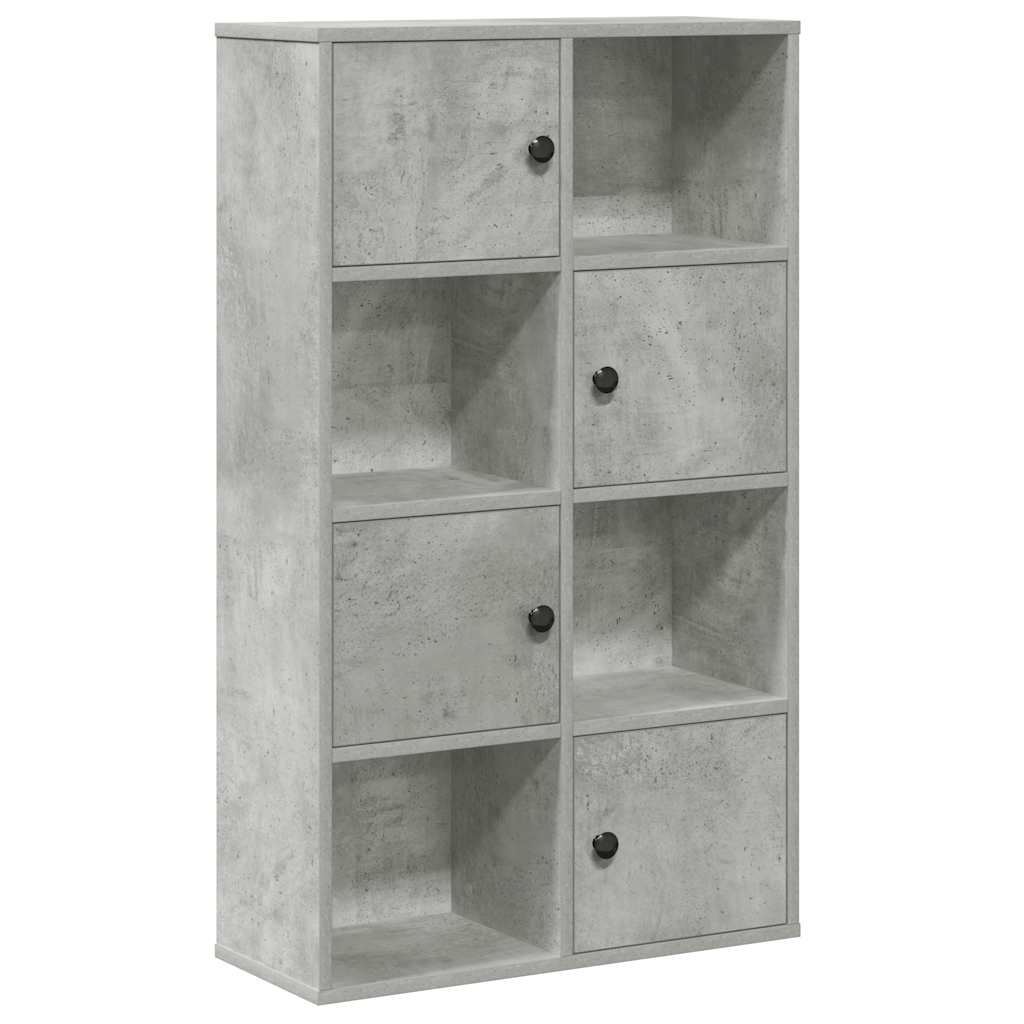 Bookcase, concrete grey, 60x24x101.5 cm, engineered wood