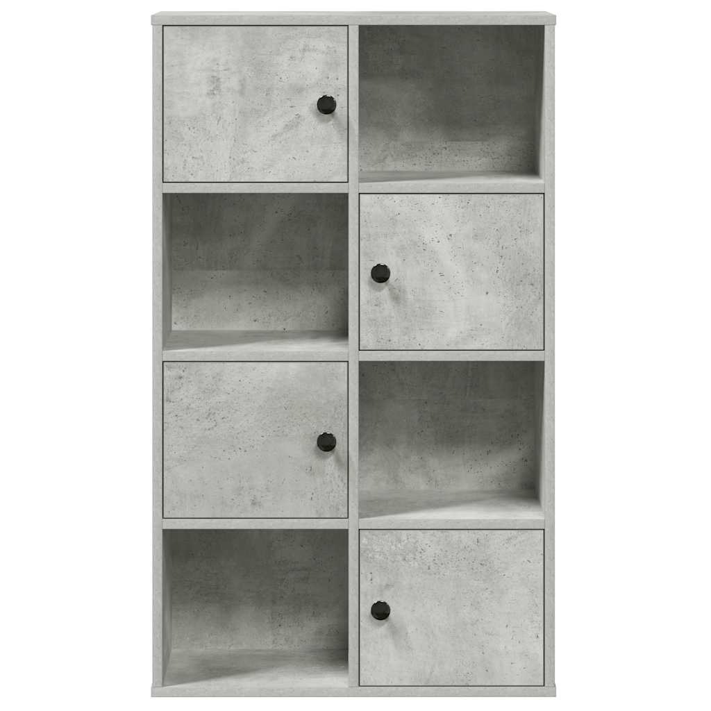 Bookcase, concrete grey, 60x24x101.5 cm, engineered wood