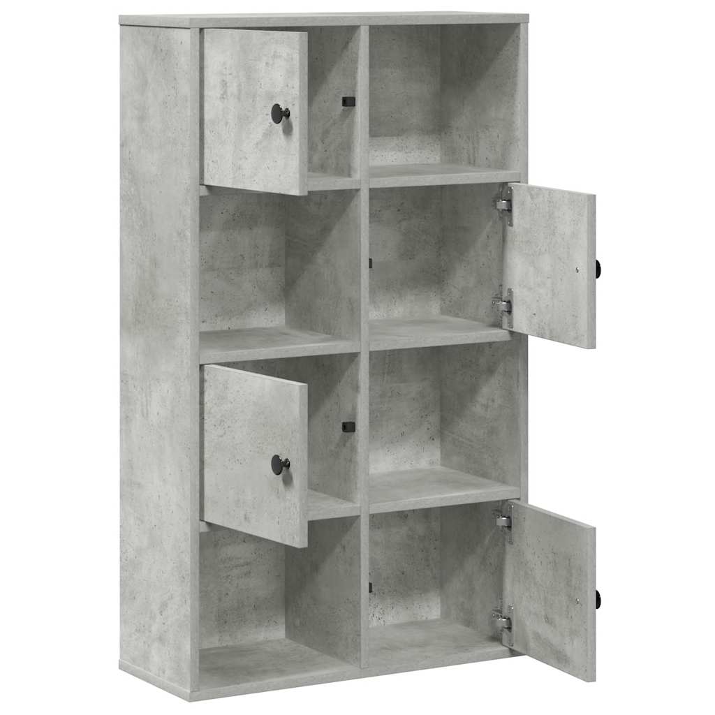 Bookcase, concrete grey, 60x24x101.5 cm, engineered wood