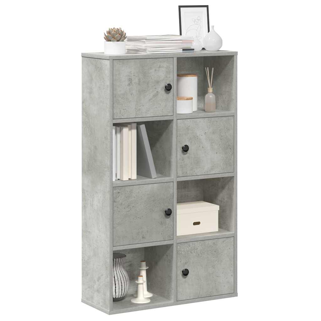 Bookcase, concrete grey, 60x24x101.5 cm, engineered wood