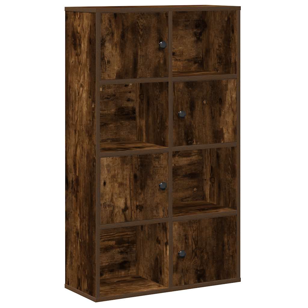 Bookcase, smoky oak, 60x24x101.5 cm, engineered wood