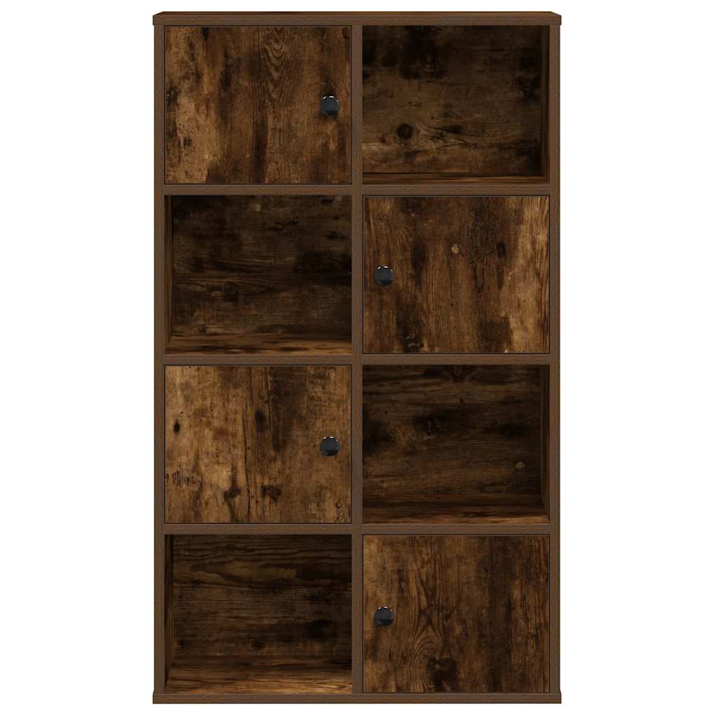 Bookcase, smoky oak, 60x24x101.5 cm, engineered wood