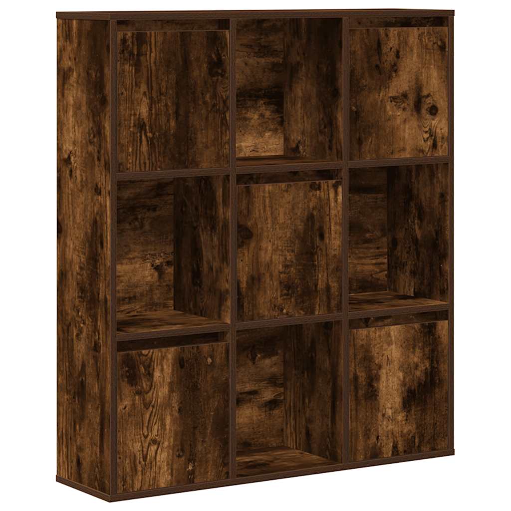 Bookcase, smoky oak, 89x24x101.5 cm, processed wood