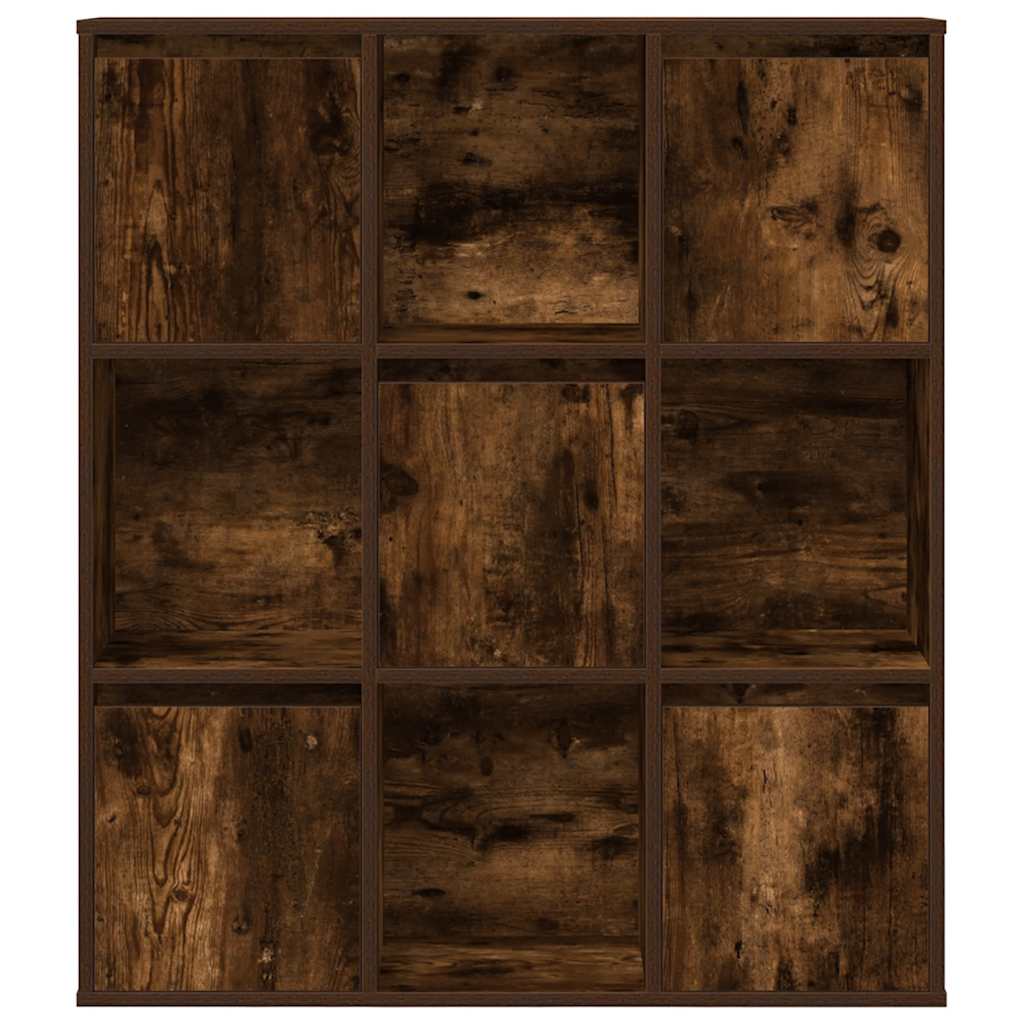 Bookcase, smoky oak, 89x24x101.5 cm, processed wood