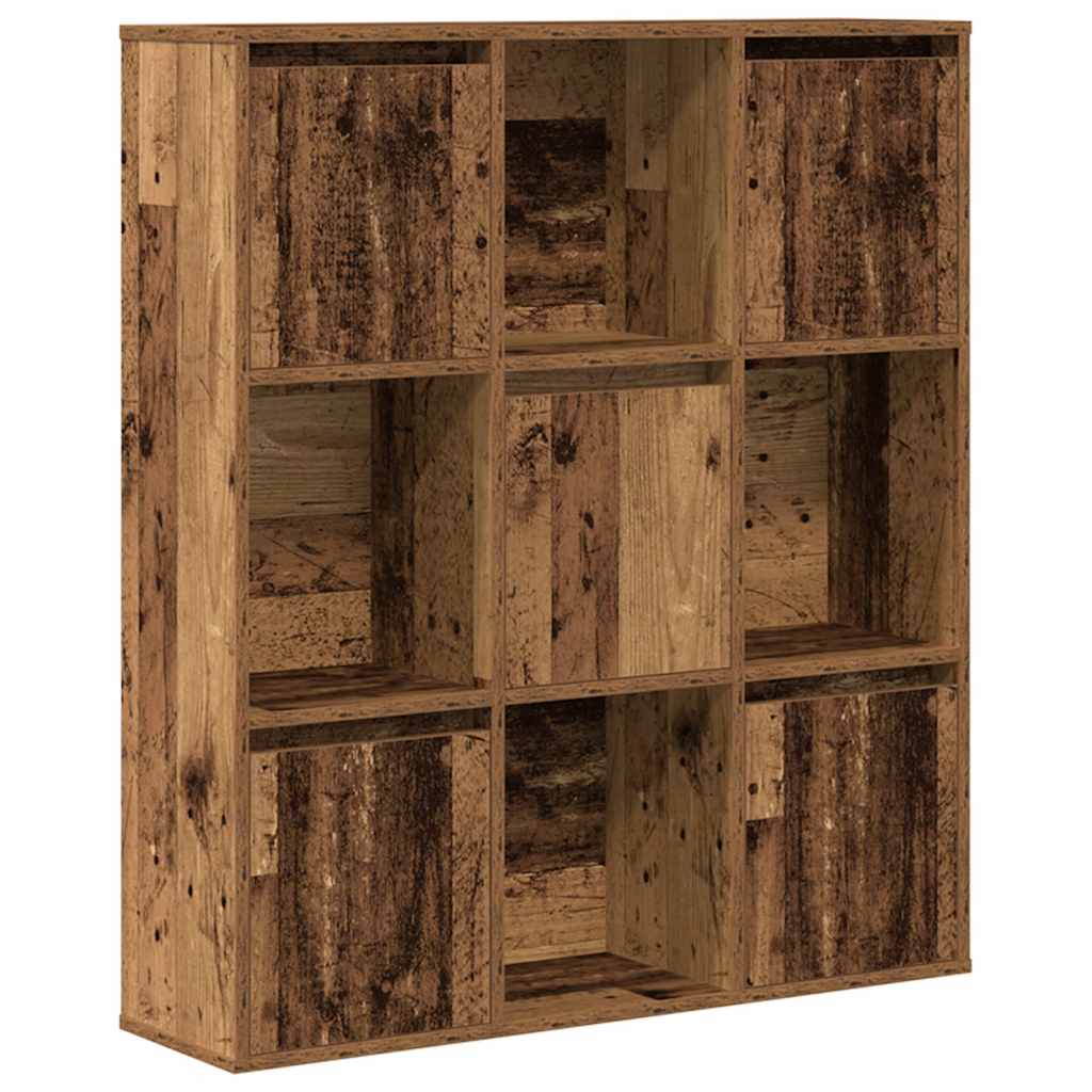 Bookcase, old wood, 89x24x101.5 cm, processed wood