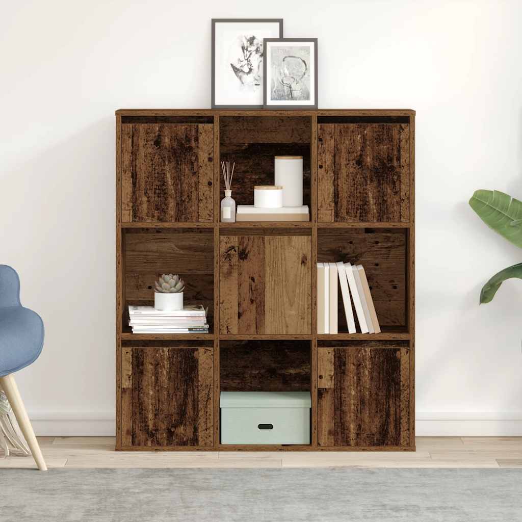 Bookcase, old wood, 89x24x101.5 cm, processed wood