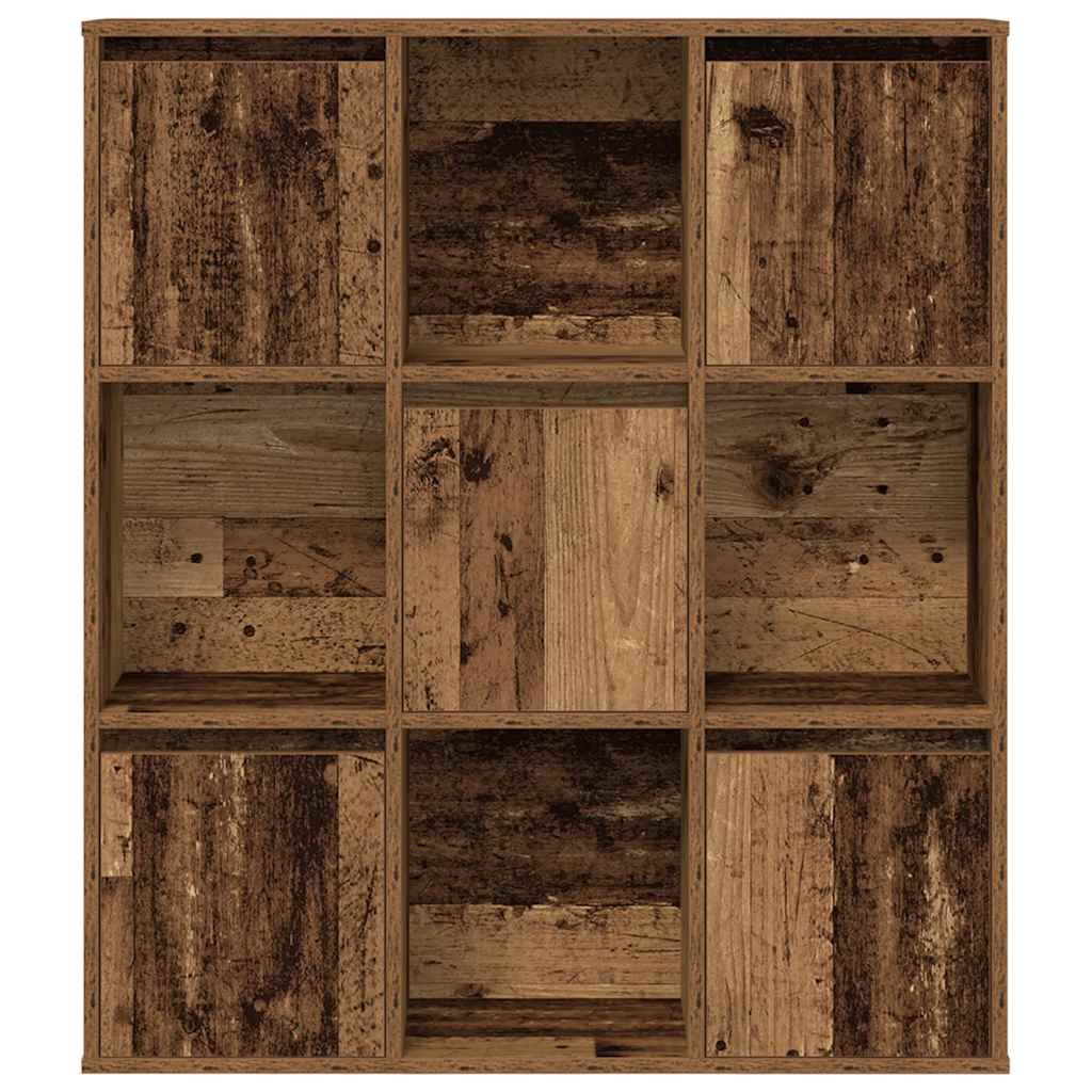 Bookcase, old wood, 89x24x101.5 cm, processed wood