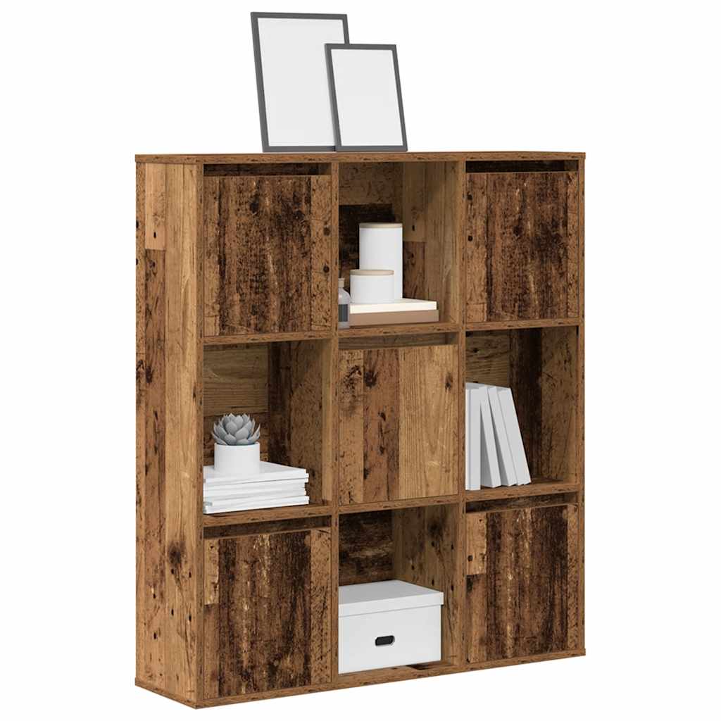 Bookcase, old wood, 89x24x101.5 cm, processed wood