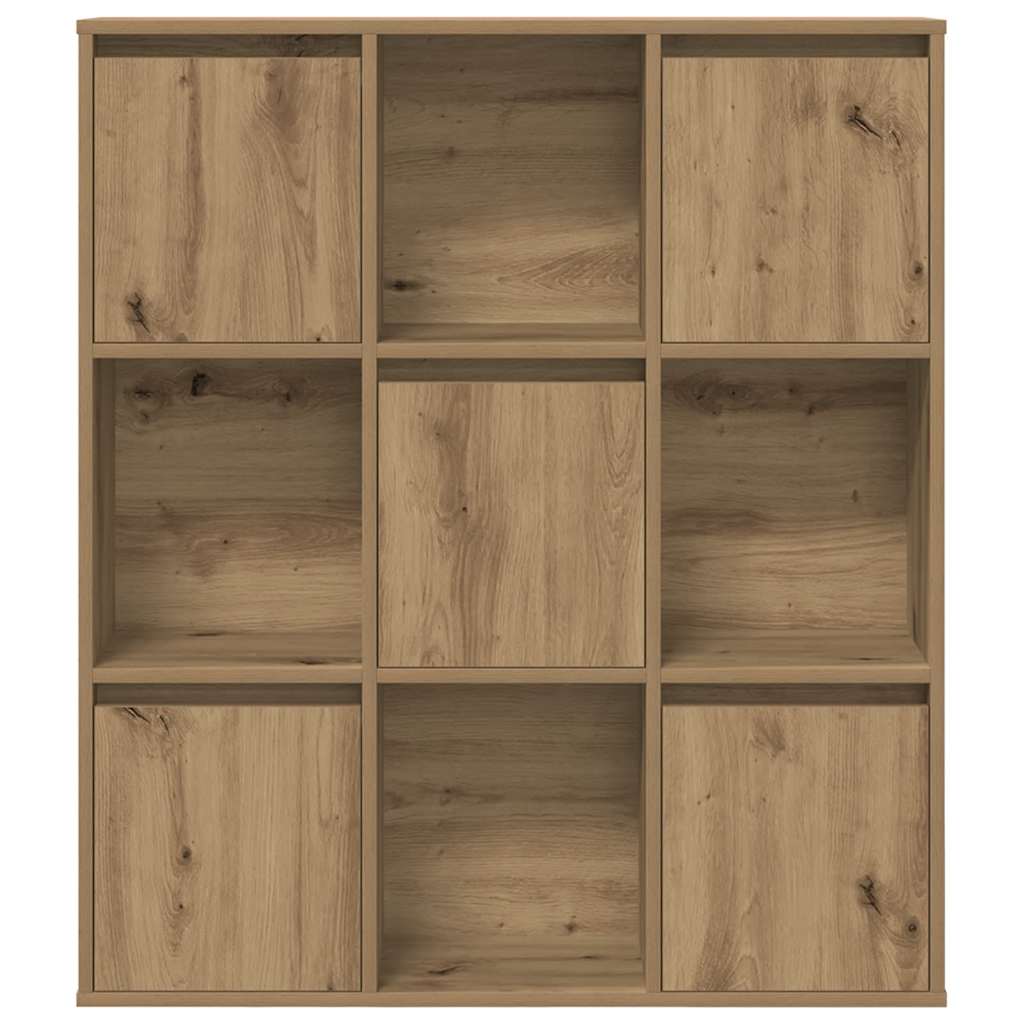 Bookcase, handcrafted oak, 89x24x101.5 cm, processed wood