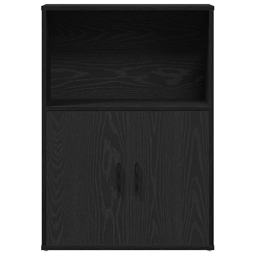 Bookcase Black Oak 60x24x85 cm Processed wood