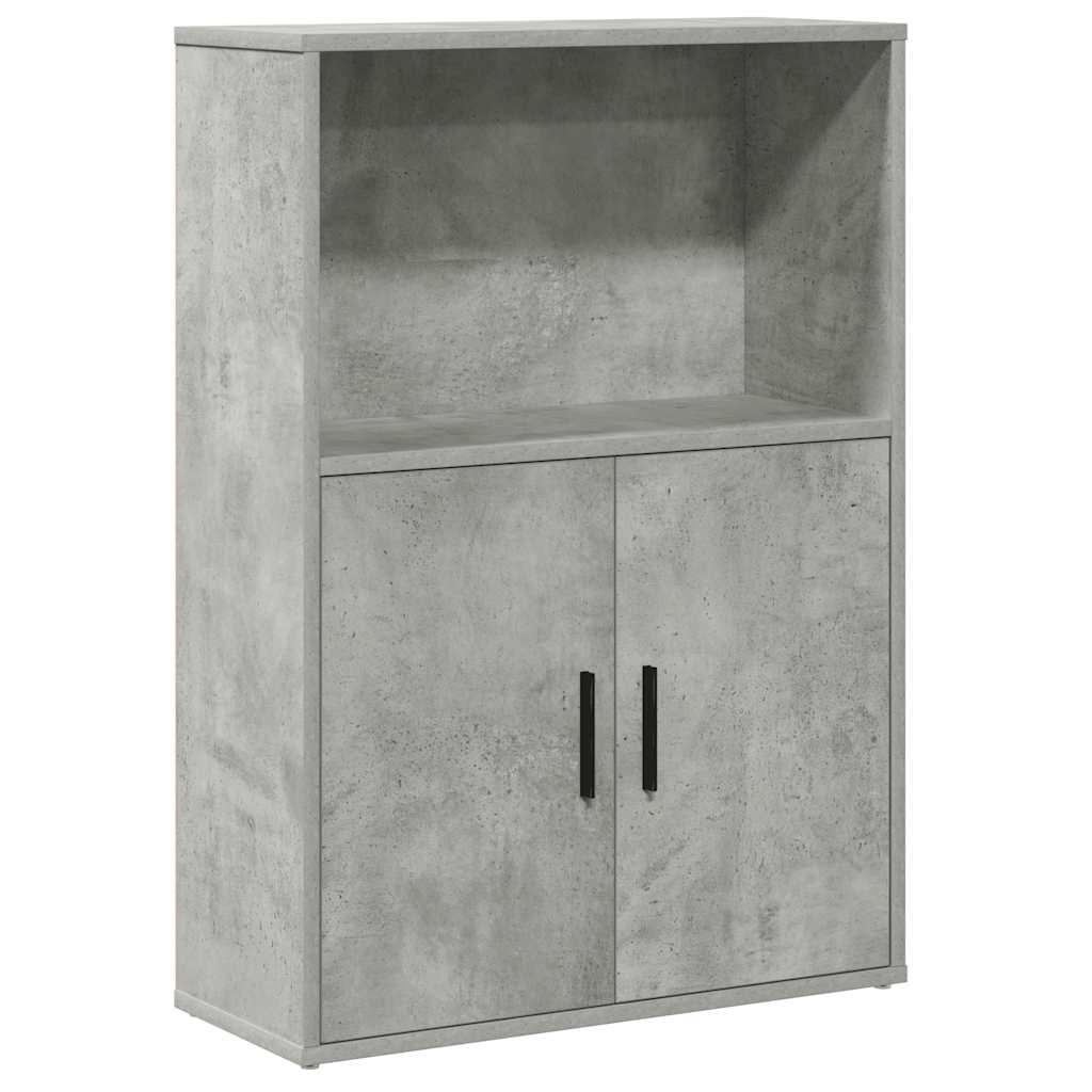 Bookcase, concrete grey, 60x24x85 cm, engineered wood