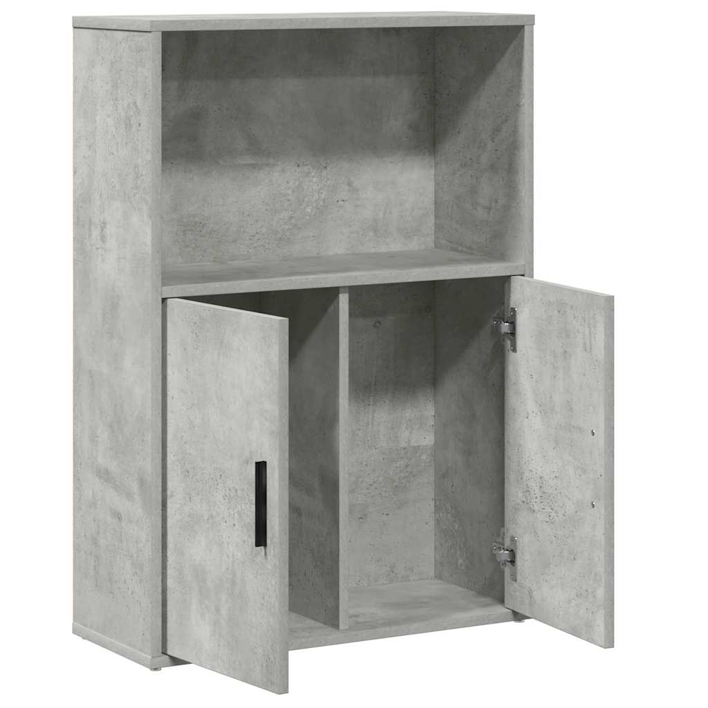 Bookcase, concrete grey, 60x24x85 cm, engineered wood