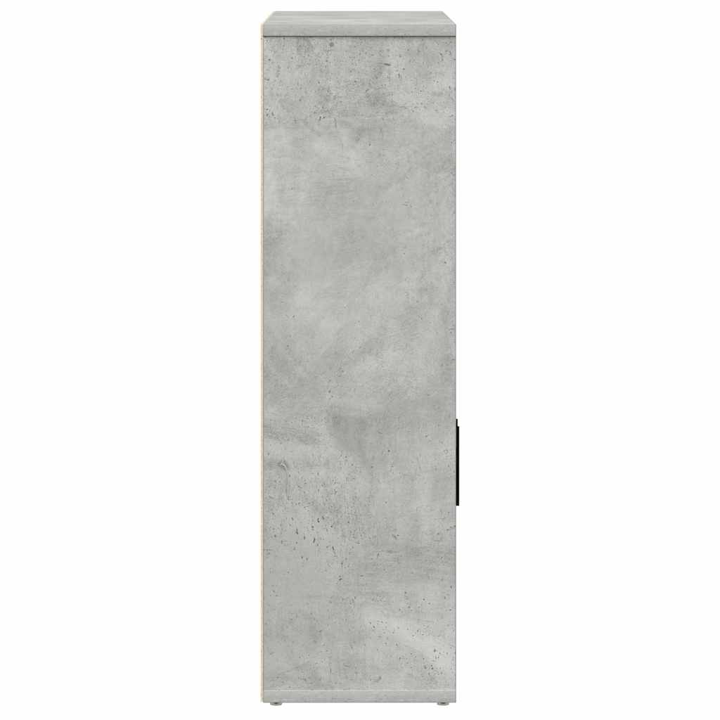 Bookcase, concrete grey, 60x24x85 cm, engineered wood