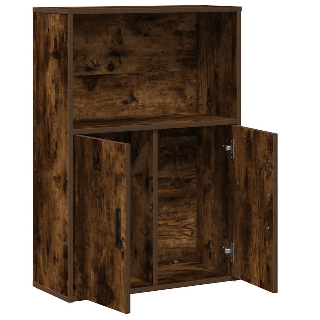 Bookcase, smoky oak, 60x24x85 cm, engineered wood