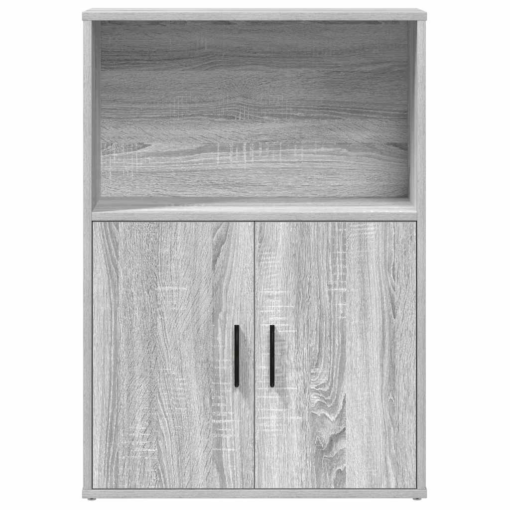 Bookcase, sonoma grey, 60x24x85 cm, engineered wood