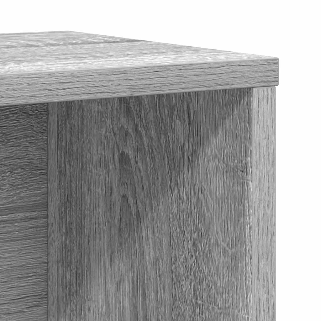 Bookcase, sonoma grey, 60x24x85 cm, engineered wood