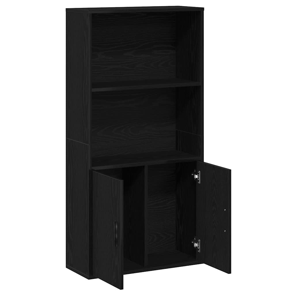 Bibliotecă Stejar negru 60x24x120 cm Lemn prelucrat