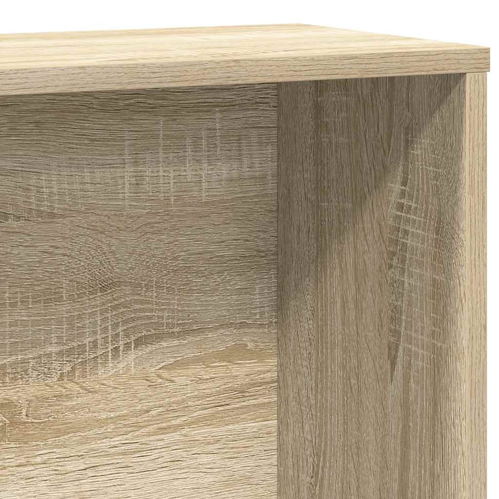 Bookcase, sonoma oak, 60x24x120 cm, processed wood