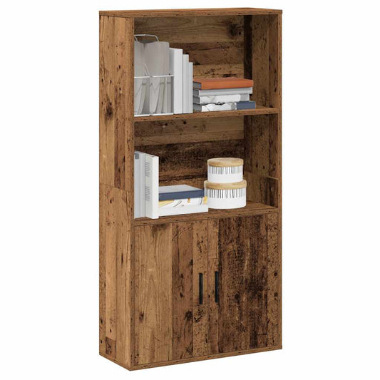 Bookcase, old wood, 60x24x120 cm, processed wood