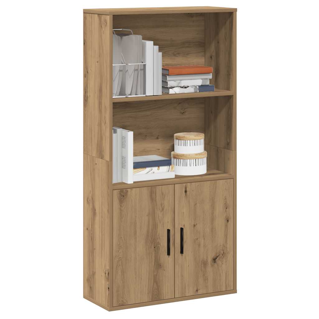 Bookcase, handcrafted oak, 60x24x120 cm, processed wood